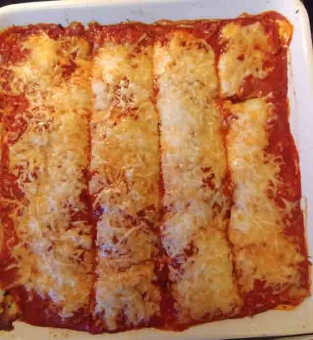 Vegetarian spinach lasagna