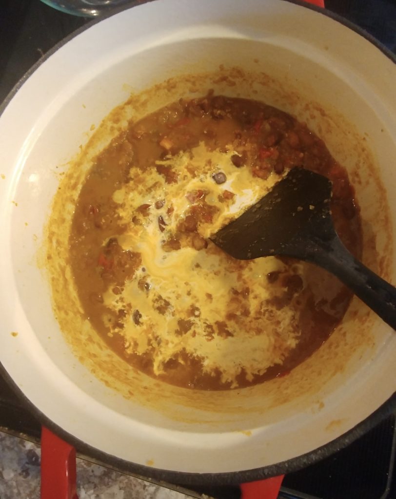 Cream added Rajma