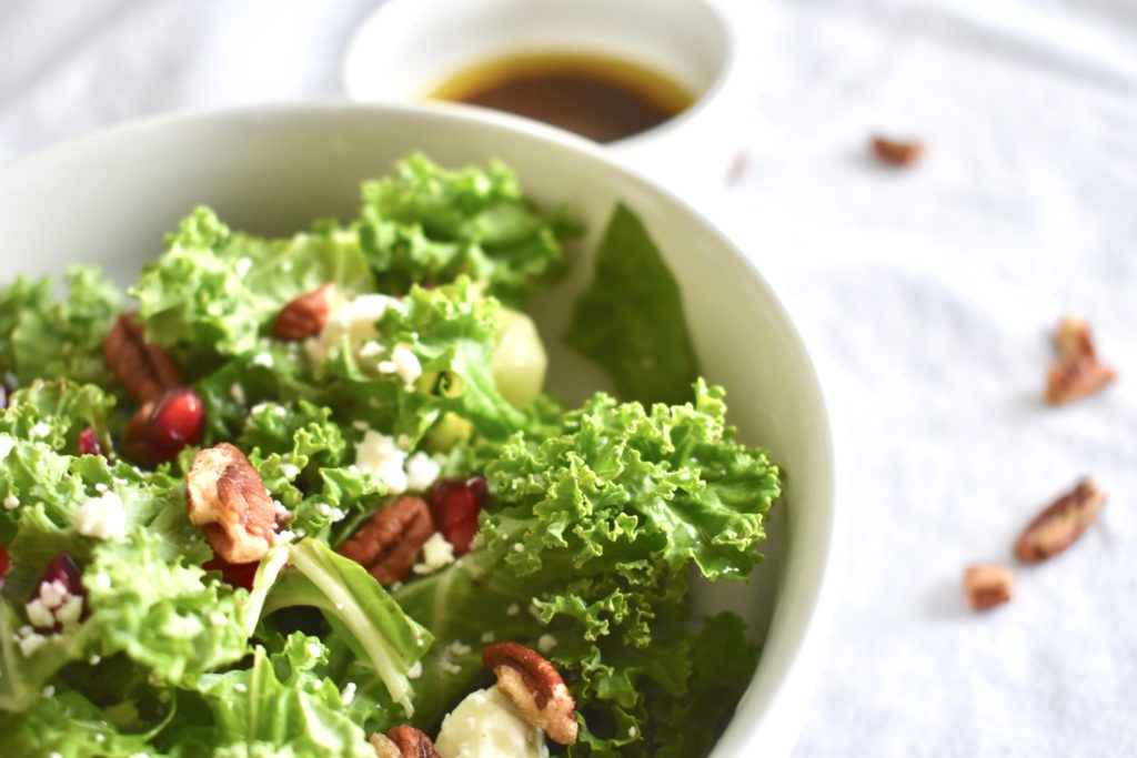 Balsamic Vinaigrette with Pomegranate Kale Salad