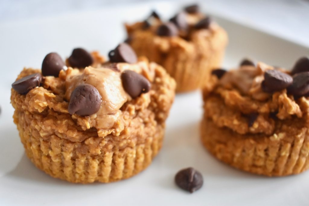 Vegan Sweet Potato Muffin with toppings