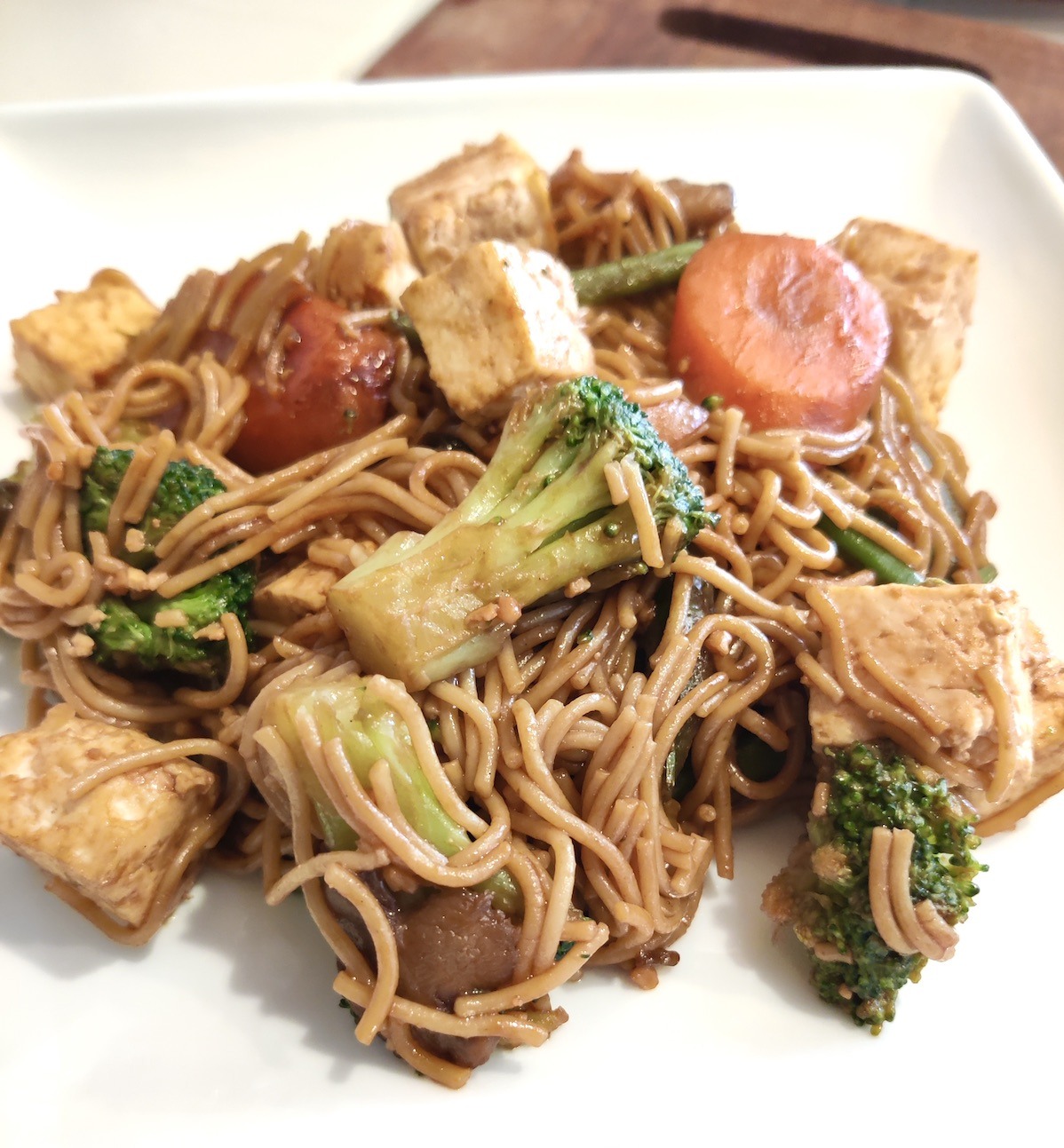 Vegan Tofu Stir Fry Noodles - Cass Clay Cooking