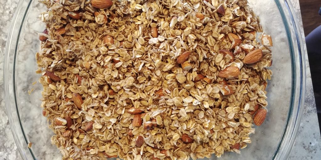 Easy Coconut Almond Granola - Cass Clay Cooking