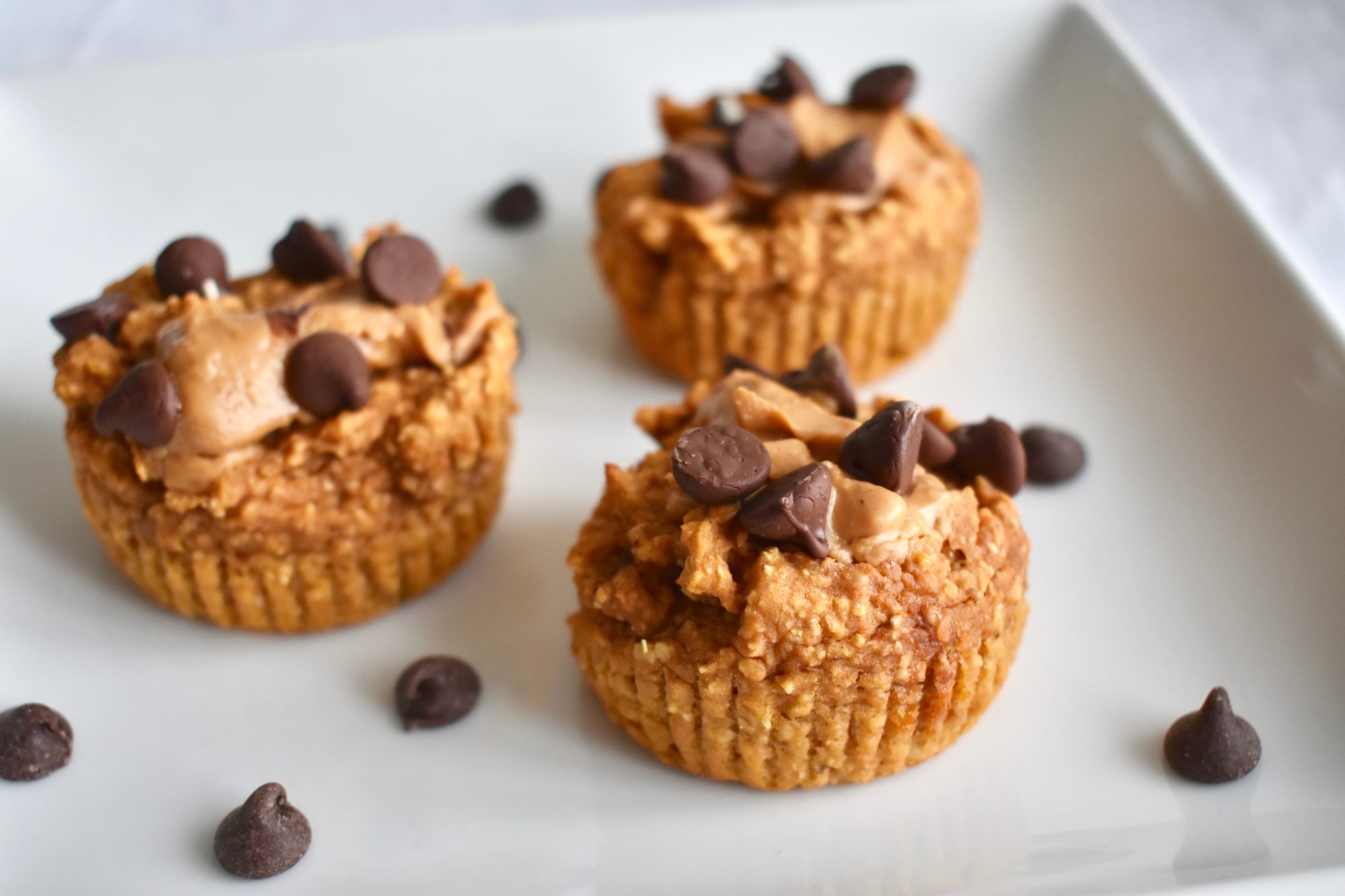 Sweet Potato Muffins with Chocolate Chips and Peanut Butter